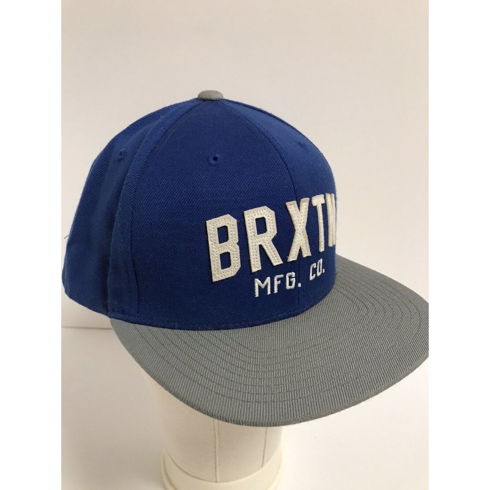 Brixton BRXTN Mfg. Co. Blue gray Snapback Hat - Picture 2 of 8